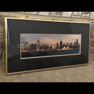 Chicago skyline framed photo